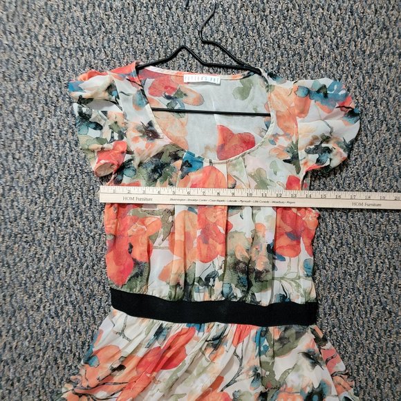 Gorgeous Beautiful Autumn Fall Florals Potters Pot Dress Size Medium - Picture 7 of 12